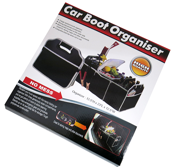 CAR BOOT ORGANIZER / Складной органайзер в багажник автомобиля с 3 отделениями
