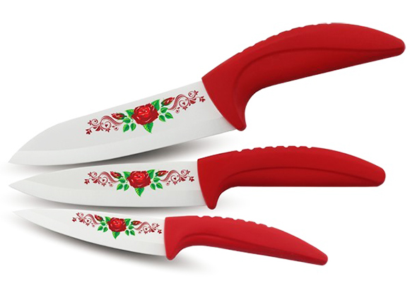Набор керамических кухонных ножей Kelli KL-2066