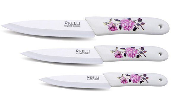 Набор керамических кухонных ножей Kelli KL-2044