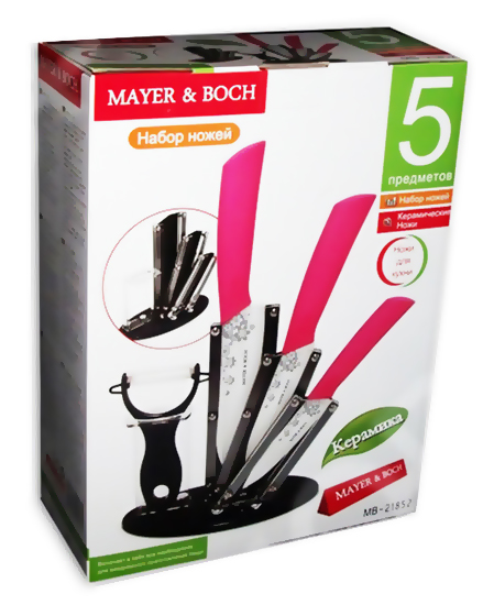 Mayer&Boch / Набор керамических кухонных ножей Mayer&Boch MB-21852