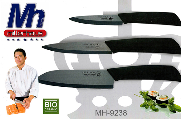 MillerHaus / Набор керамических ножей MillerHaus MH-9238
