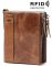 Мужской кожаный портмоне с RFID защитой