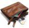 Мужской кожаный портмоне с RFID защитой