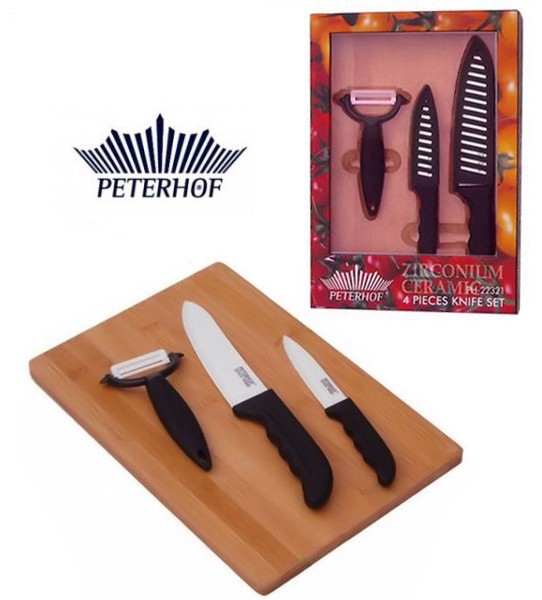 Peterhof / Набор керамических кухонных ножей Peterhof PH-22321