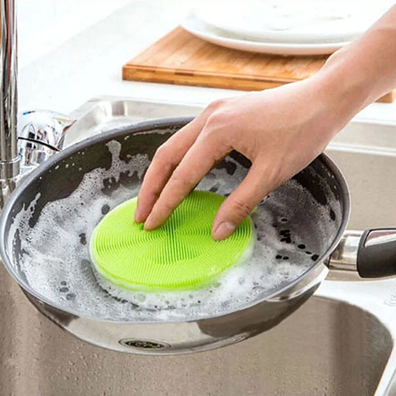 Силиконовая губка для мытья посуды