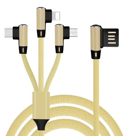 USB-кабель QUWIND с различными разъемами Lightning, Type-C, Micro USB